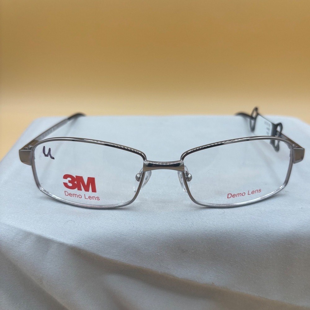 3M TRX Silver Safety Prescription Eyeglass Frames Z87-2+ 57-17-135 Rectangular
